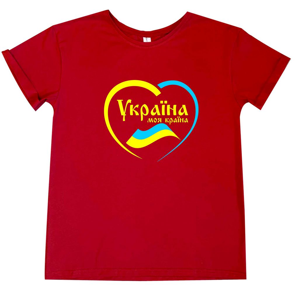 Футболка женская  Boyfriend "Україна моя країна" от магазина Спиногрыз
