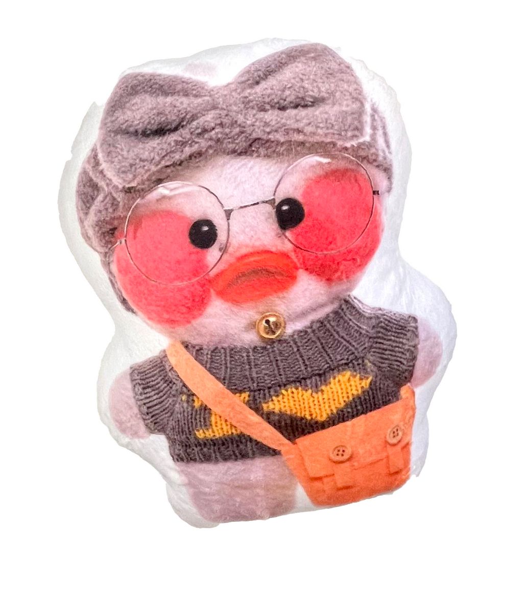 Подушка-кукла "Уточка лалафанфан" от магазина Спиногрыз