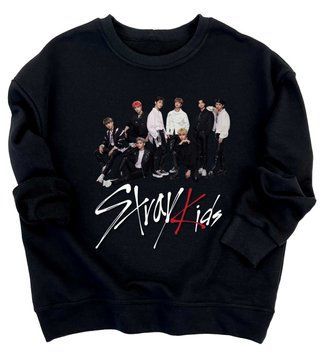 Світшот Casual Stray kids фото з логотипом знизу 97459 фото
