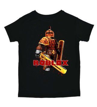 Футболка Roblox рыцарь с мечом и брызгами крови 97987 фото
