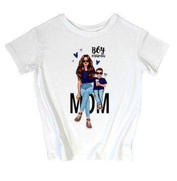 Жіноча футболка Boy mama 97922 фото