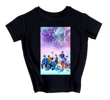 Футболка "Stray kids фото лиловое" 93949 фото