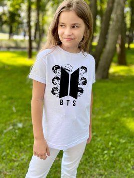 Футболка Bts черные контуры 96415 фото
