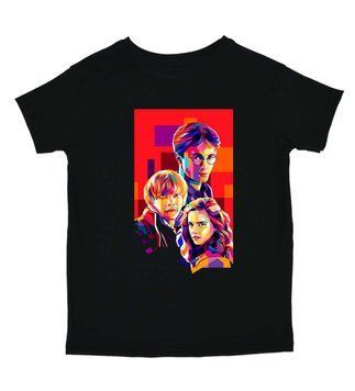Футболка Harry Potter геометрический 3 героя 100417 фото