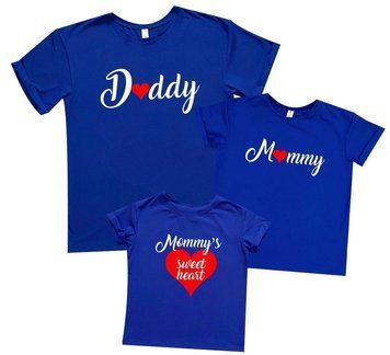 Комплект сімейних футболок Boyfriend "Daddy, Mommy`s sweethart" 71596 фото