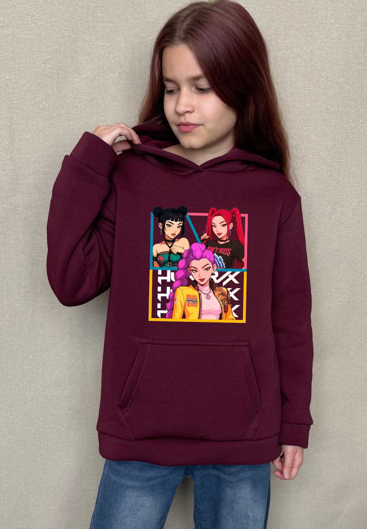 Толстовка утеплена Huntrix квадрат от магазина Спиногрыз