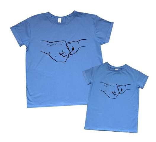 Комплект футболок Boyfriend папа -сын "КУЛАК К КУЛАКУ" от магазина Спиногрыз