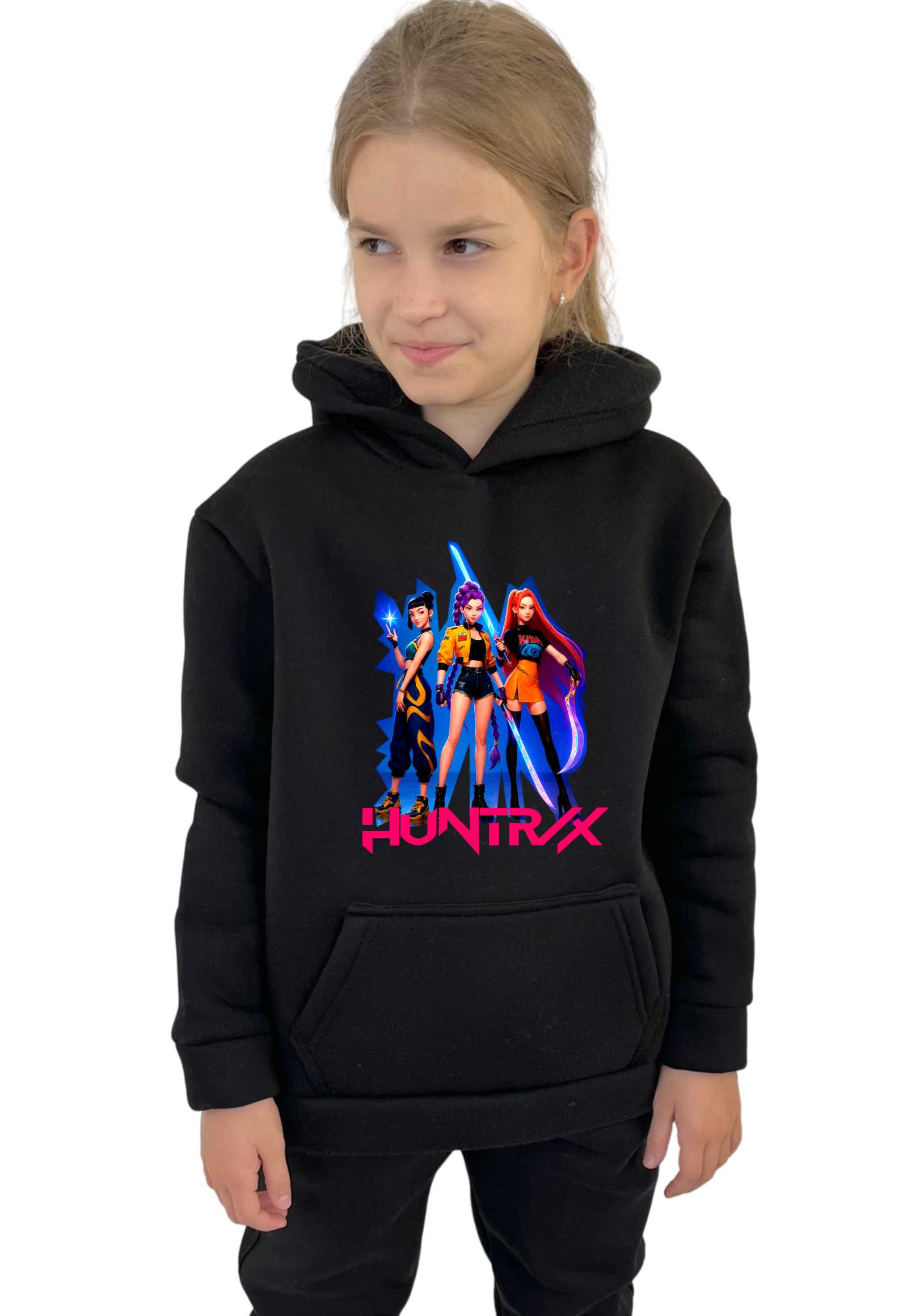 Толстовка утеплена Huntrix в синьому сяйві от магазина Спиногрыз