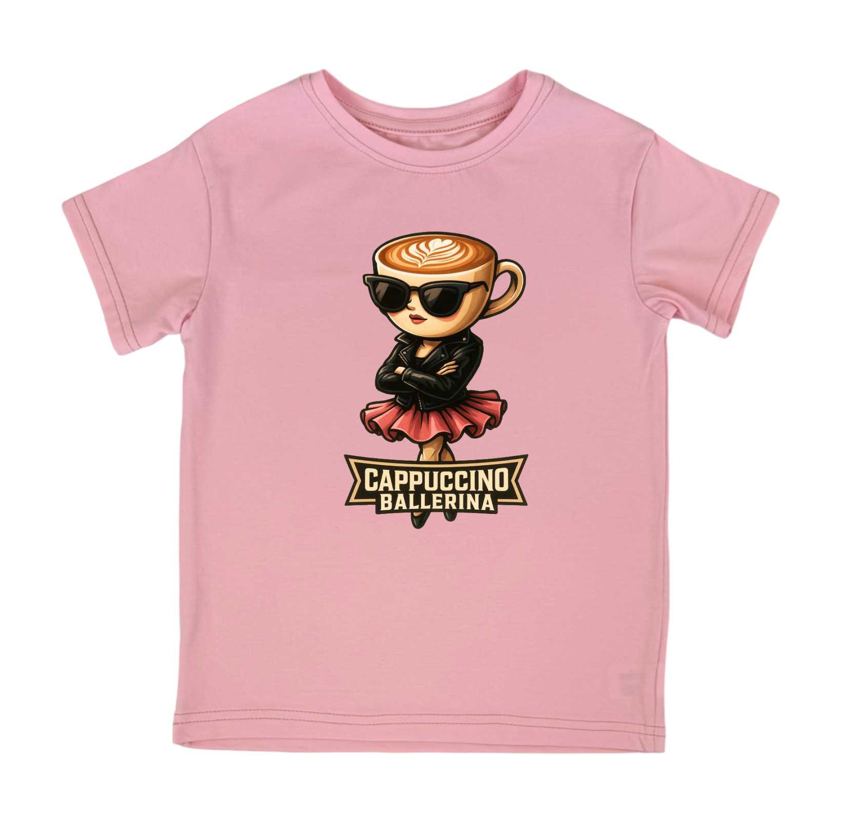 Футболка ballerina cappuccina в окулярах от магазина Спиногрыз