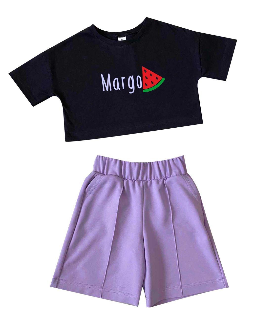 Комплект топик и шорты "Арбузик именной" от магазина Спиногрыз