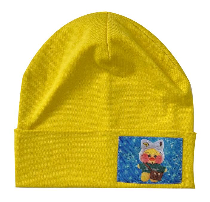 Шапка бини "Уточка лалафанфан " от магазина Спиногрыз