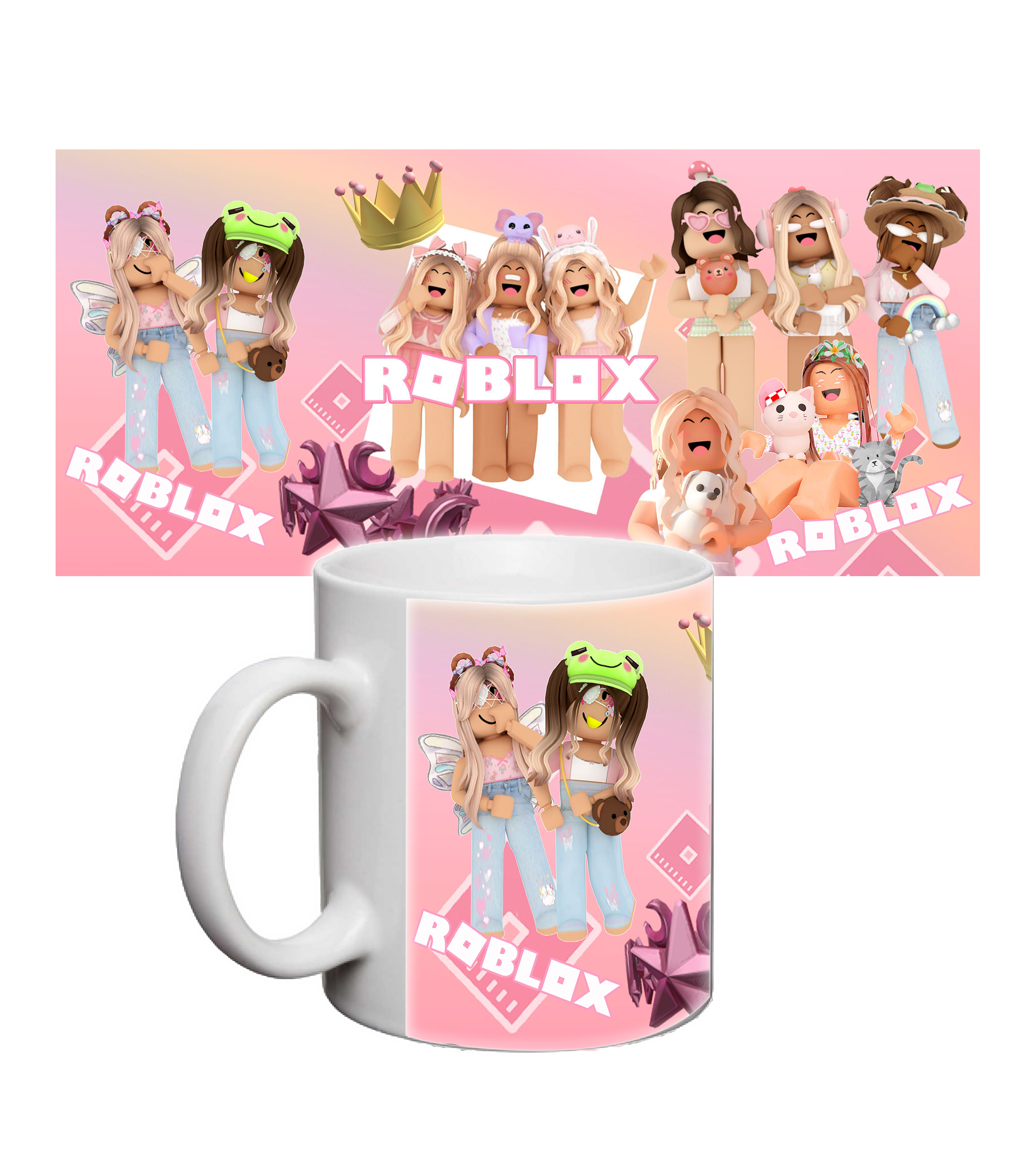 Чашка Roblox дівчата от магазина Спиногрыз