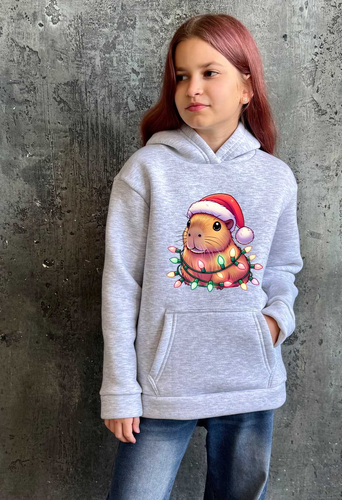 Толстовка утеплена капібара новорічна от магазина Спиногрыз