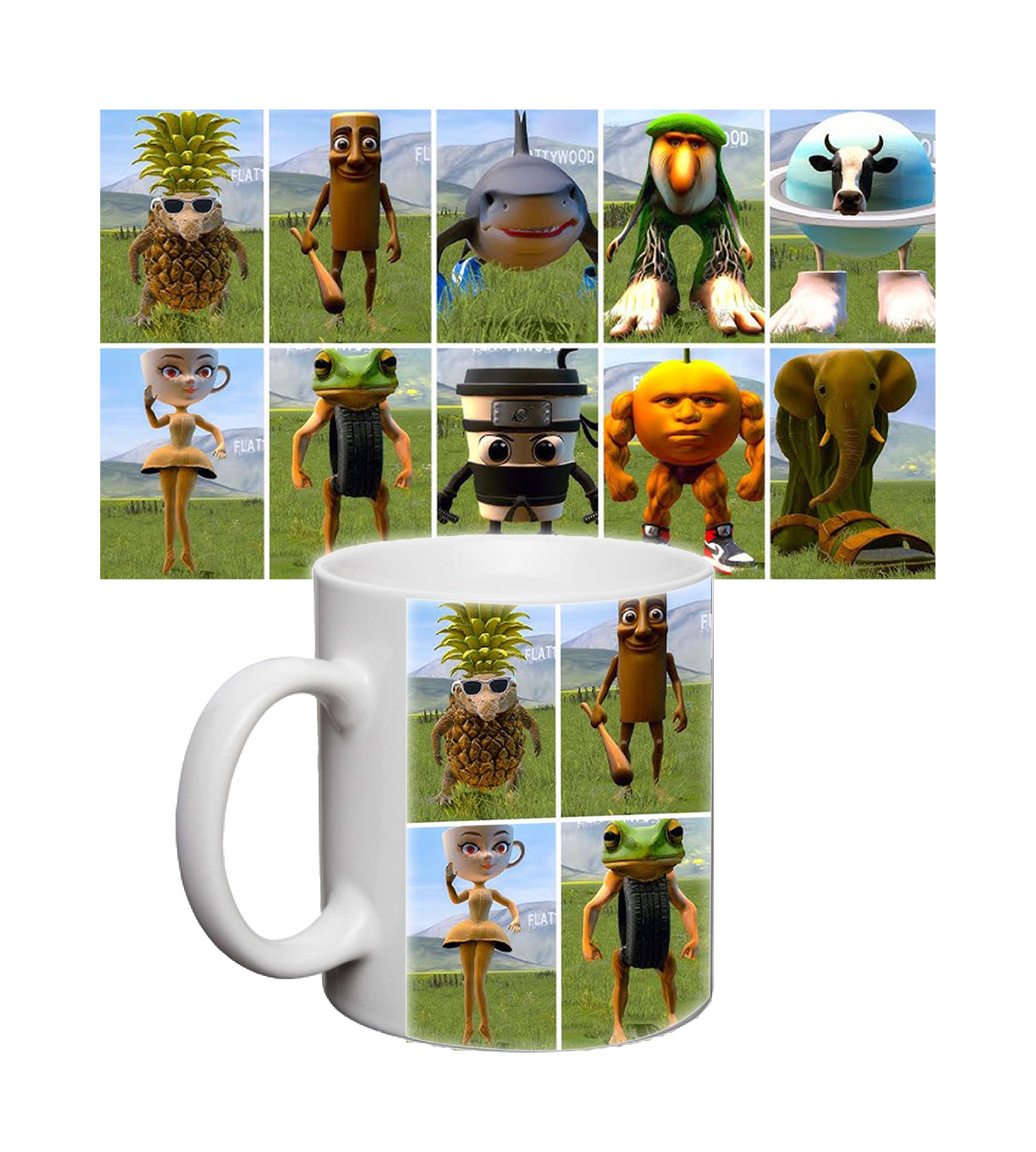 Чашка italian brainrot animals от магазина Спиногрыз