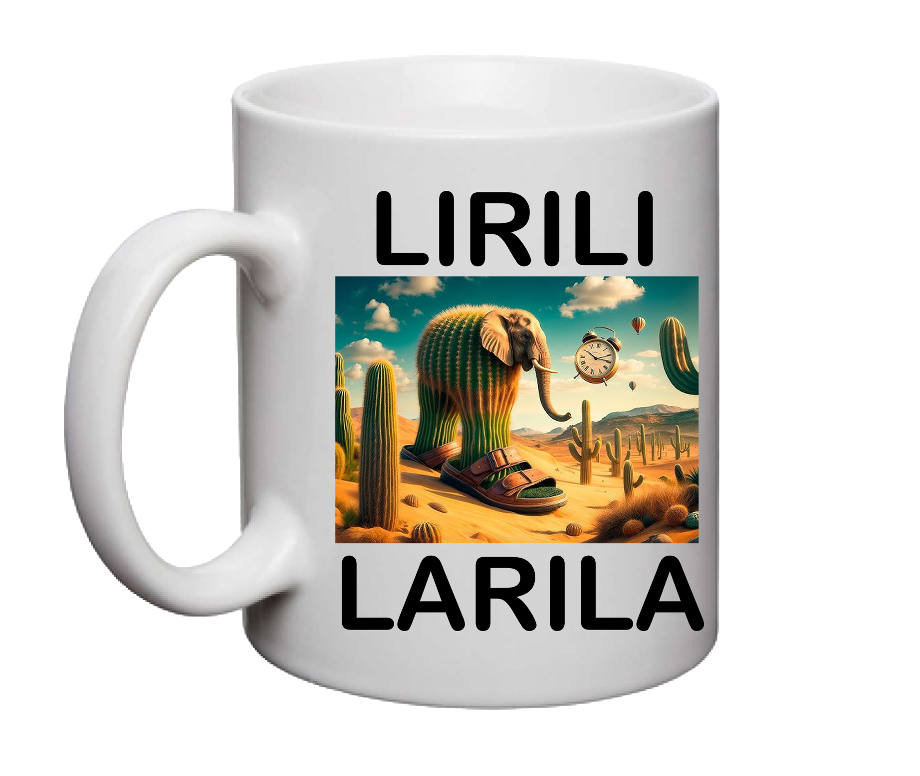 Чашка italian brainrot animals lirili larila от магазина Спиногрыз