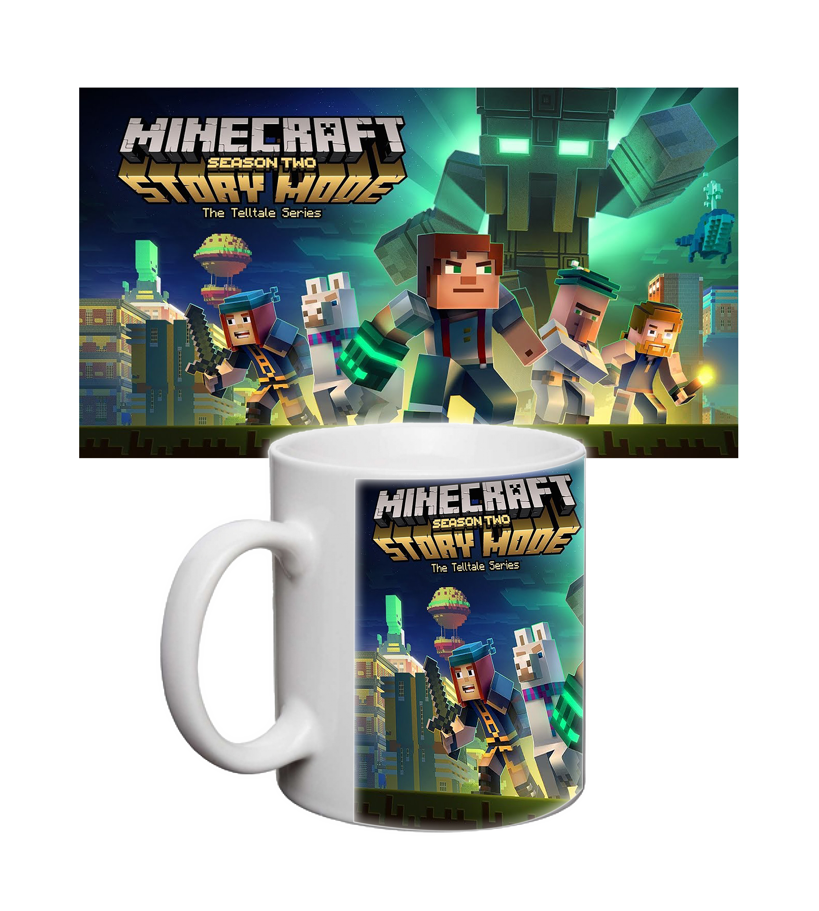 Чашка Minecraft story mode от магазина Спиногрыз