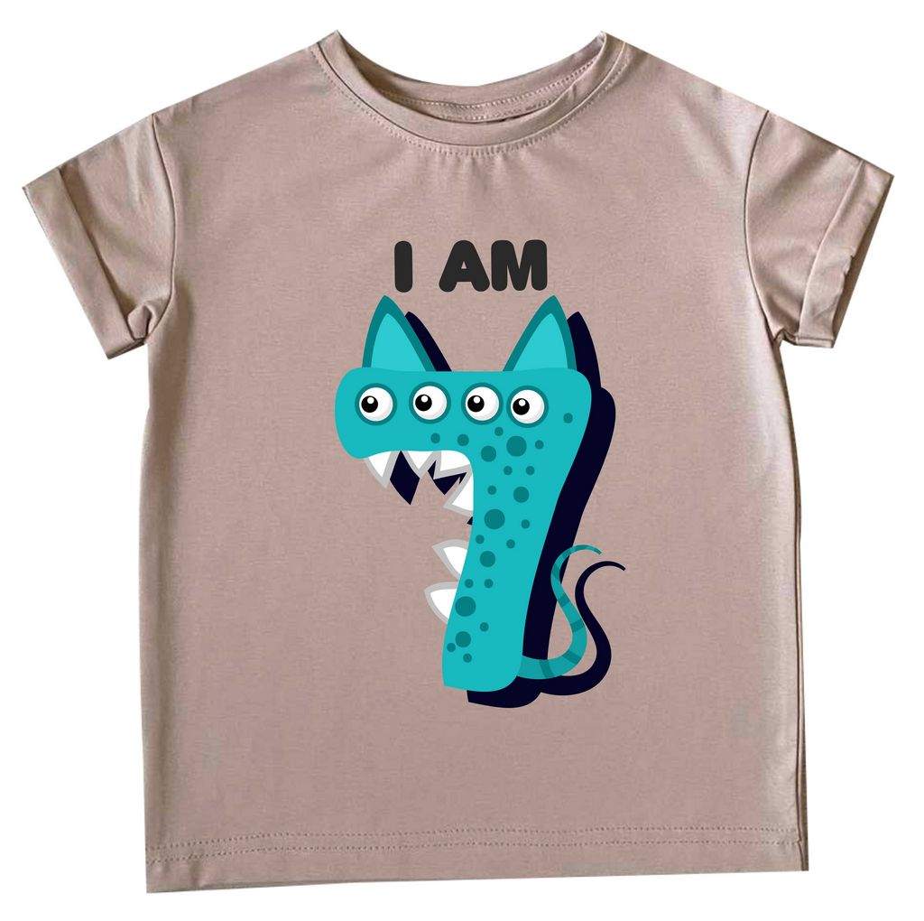 Футболка  "I am 7-цифра монстрик" от магазина Спиногрыз