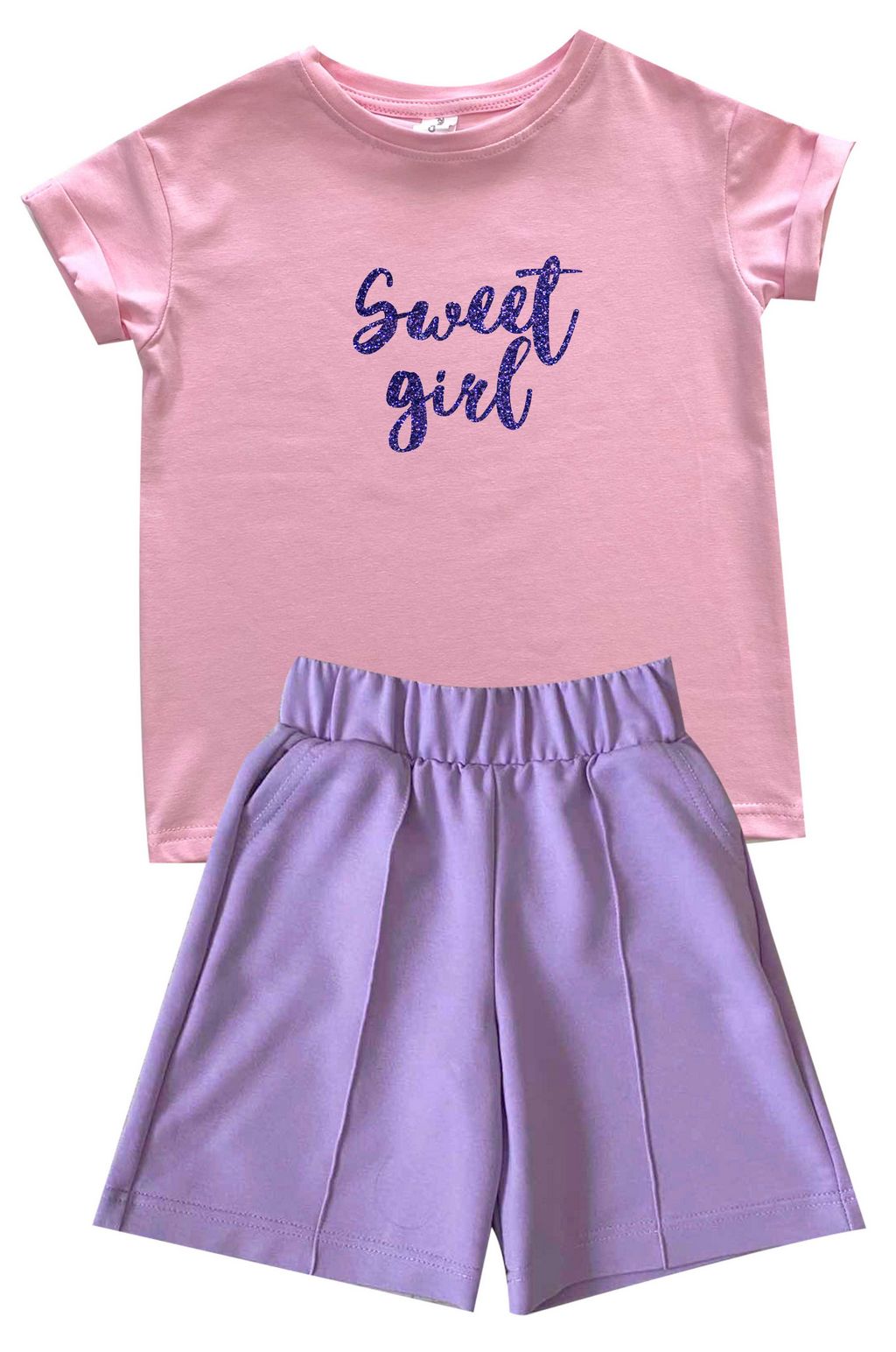Комплект футболка и шорты "Sweet girl" от магазина Спиногрыз
